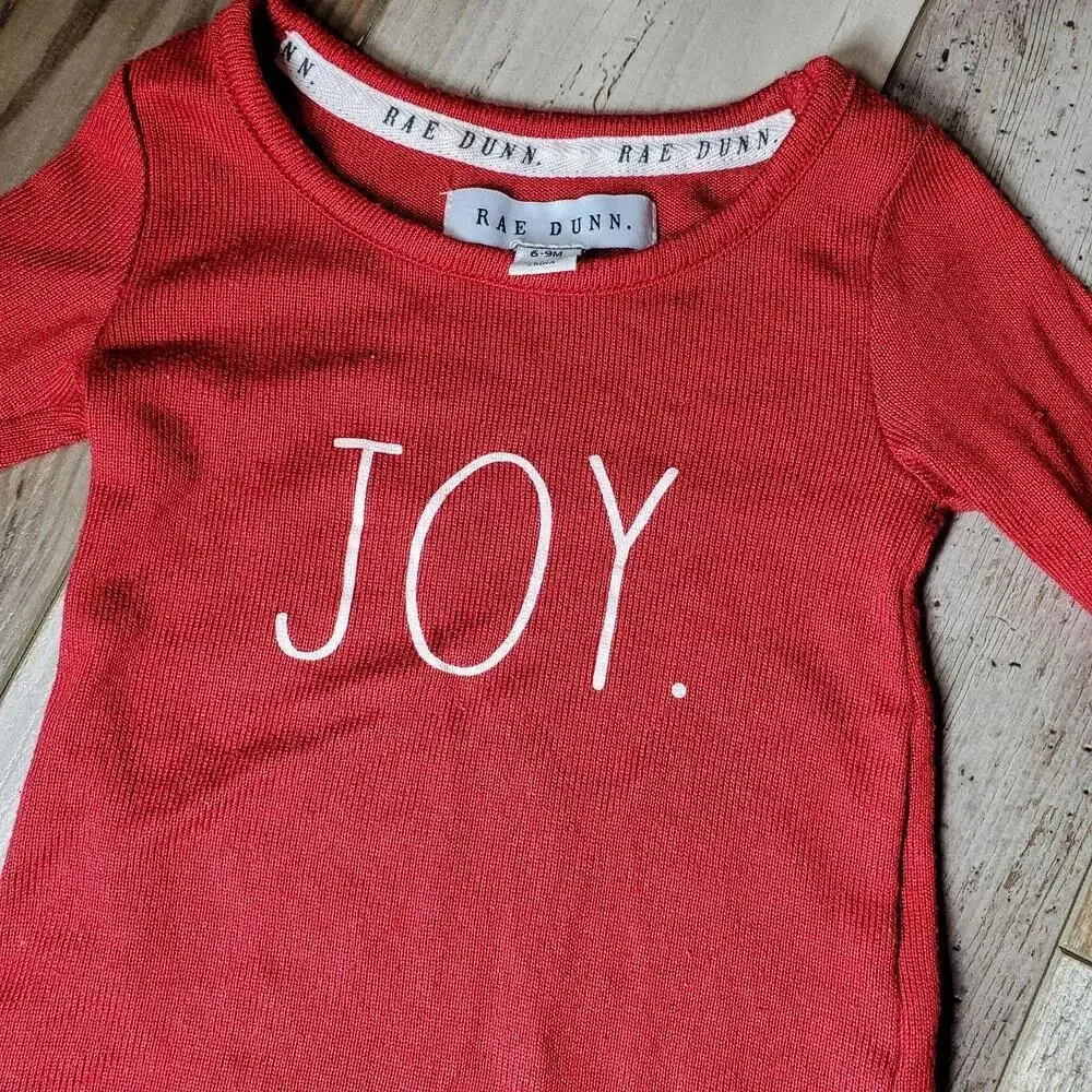 Rae Dunn Joy Family Pajamas Sleepwear Set Baby Size 6-9M NWOT